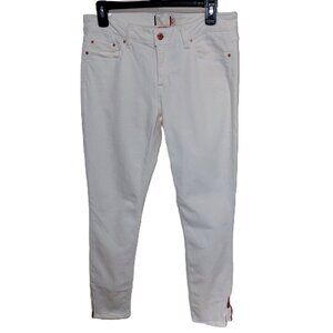 White Tommy Hilfiger Jeans Zipper Cuff